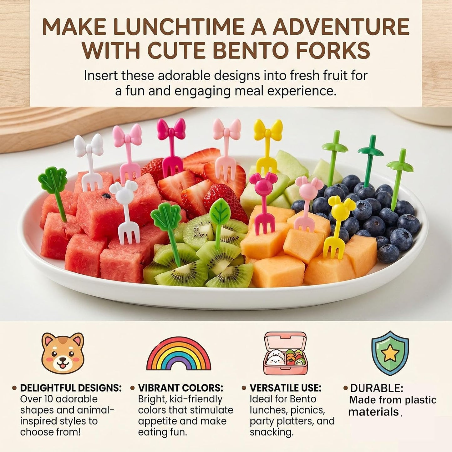 143 Pcs Bento Box accessories Ketchup Squeeze Bottles Kids Lunch Accessories Reusable Food Picks Mini Sauce Bottles And Animal Fruit Food Toothpicks for Camping Office Lunch Box Accessories