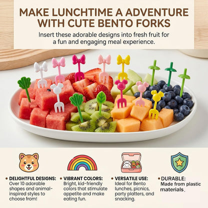 143 Pcs Bento Box accessories Ketchup Squeeze Bottles Kids Lunch Accessories Reusable Food Picks Mini Sauce Bottles And Animal Fruit Food Toothpicks for Camping Office Lunch Box Accessories