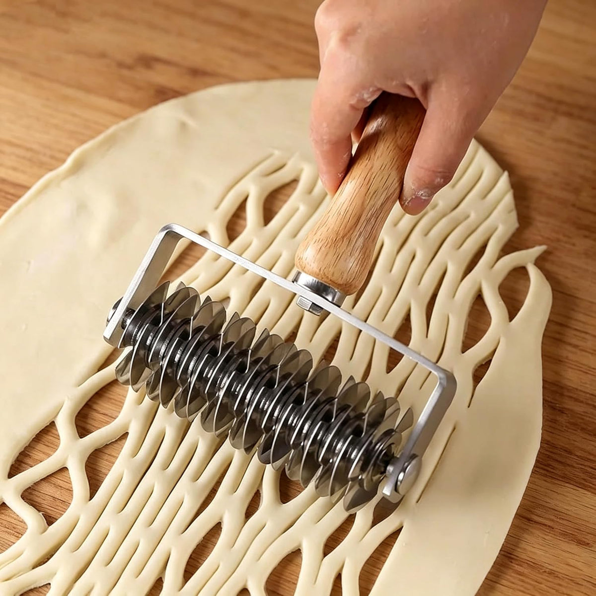 Lattice Pastry Cutter, Metal Dough Cutting Tool