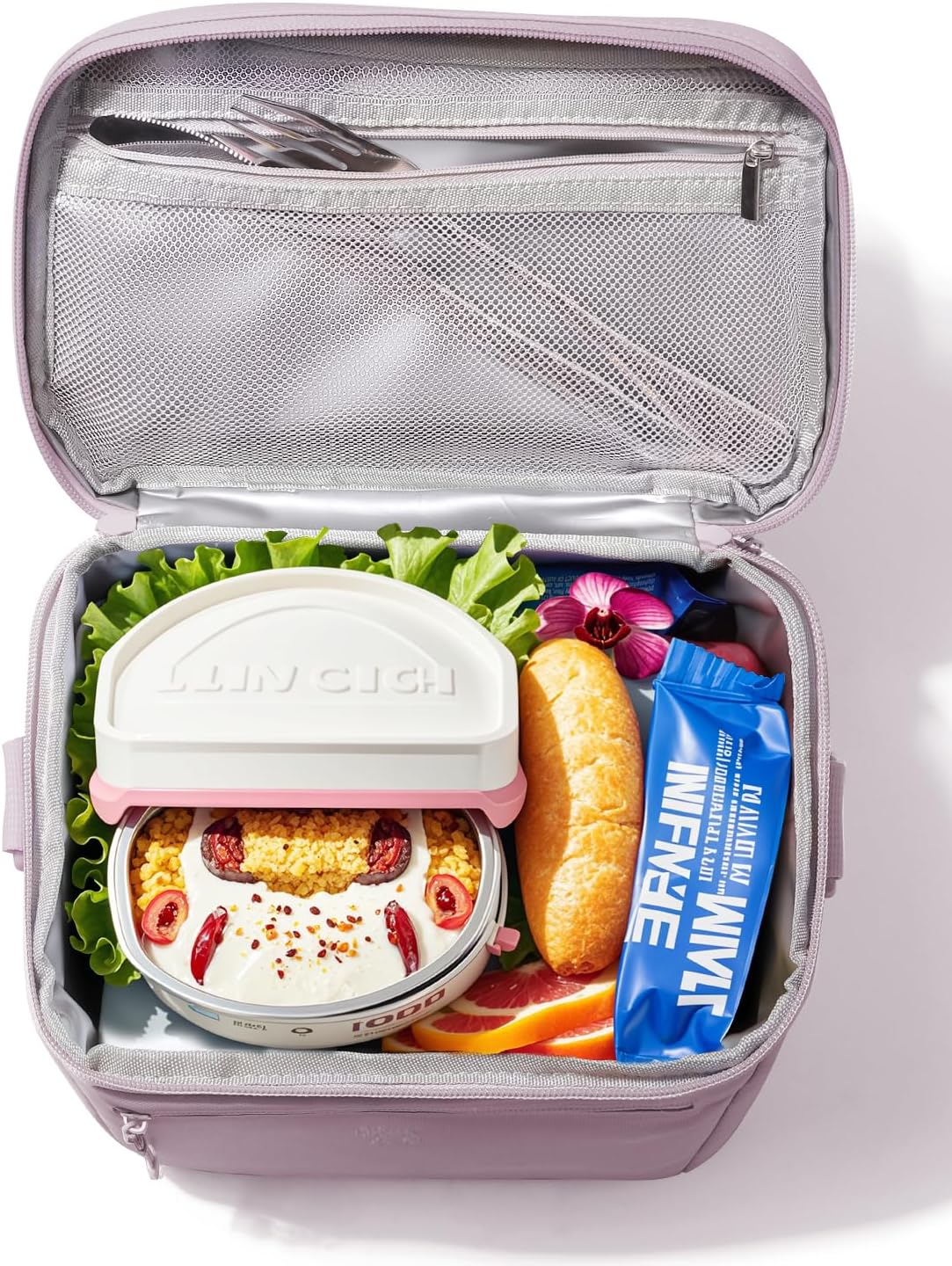 GLORIEROO Insulated Lunch Box Bag Women Girls - Waterproof Leakproof Lightweight Reusable Cooler for School Work Picnic - Back to School