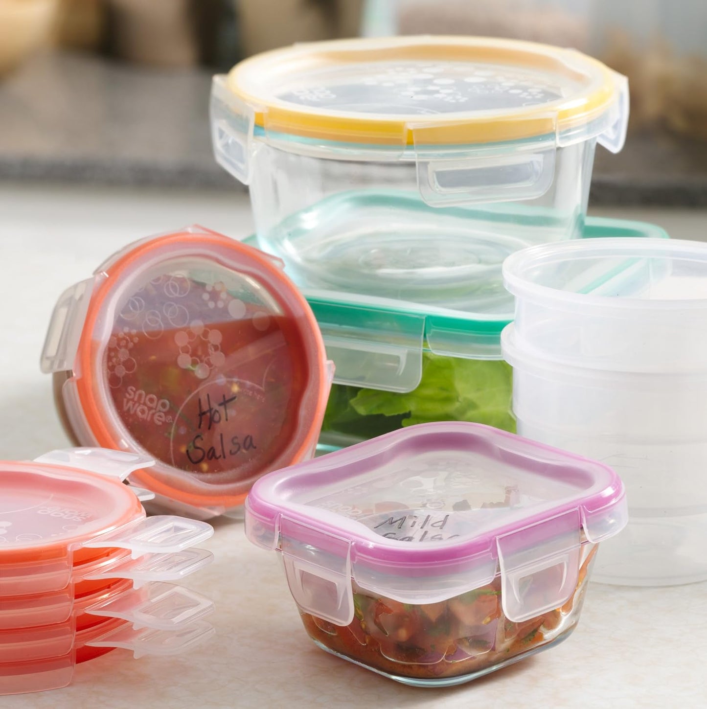 Snapware Snapware 6cup total solution rectangle food storage container glass, 9.3 Ounce (1112403)