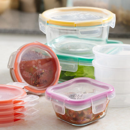 Snapware Snapware 6cup total solution rectangle food storage container glass, 9.3 Ounce (1112403)