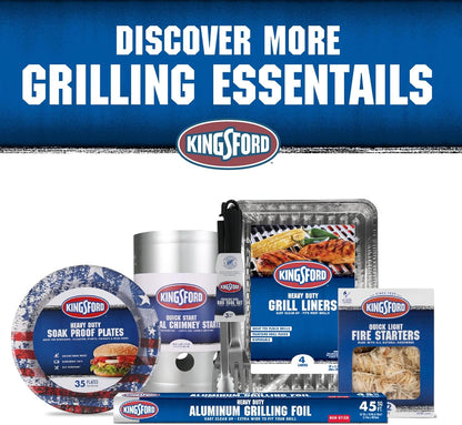 Kingsford 3-Piece Rust-Resistant Stainless Steel BBQ Tool Set, 3 Count
