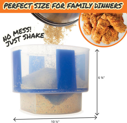 Cook’s Choice Original Better Breader – Mess-Free Breading Station for Chicken, Fish & Vegetables – Large Capacity Fits Full-Size Cuts – Shake & Coat for Even Coverage – Dishwasher Safe & Made in USA