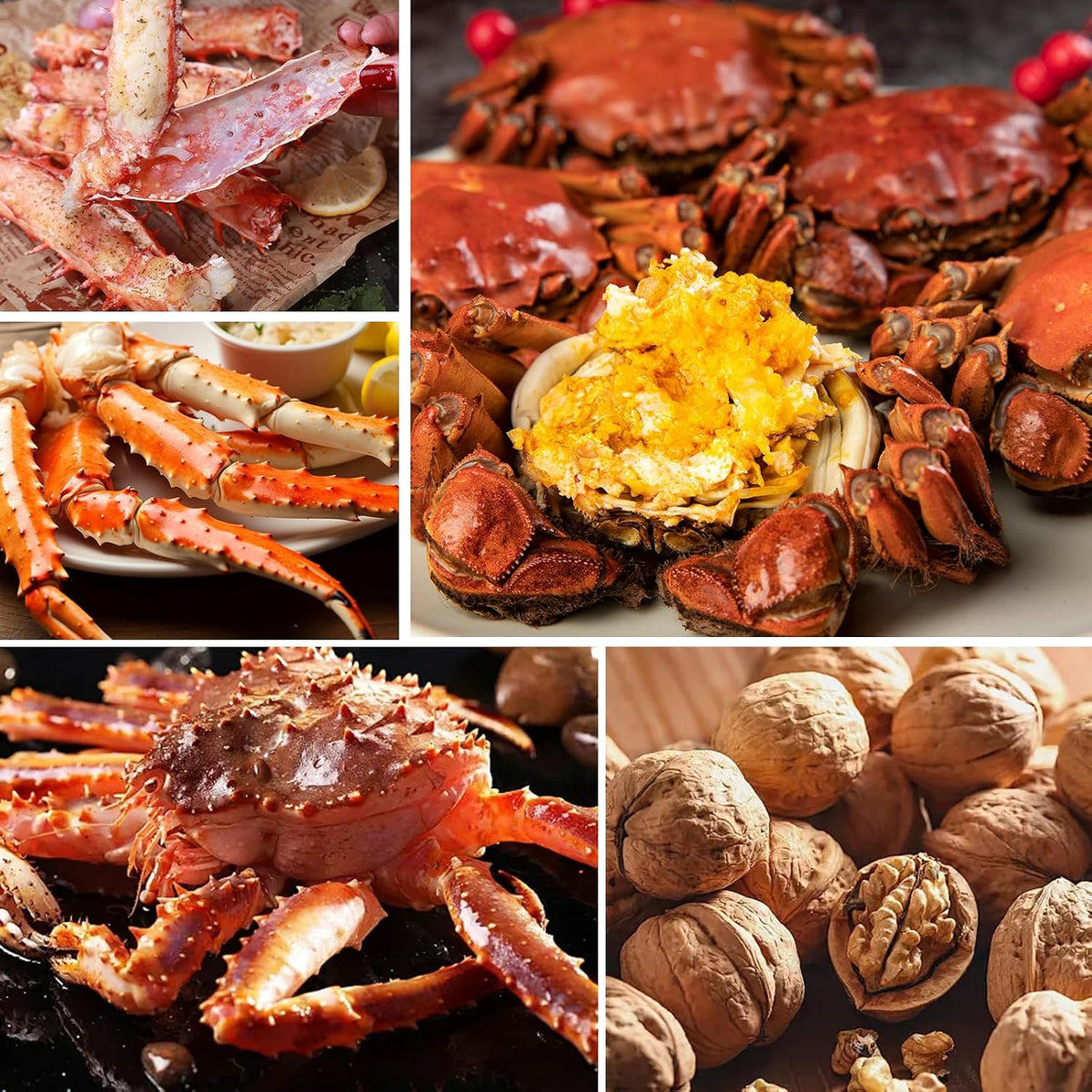 Seafood Tools Set includes 2 Crab Crackers, 2 Lobster Crackers Shellers, 4 Crab Leg Forks/Picks - Nut Cracker Set