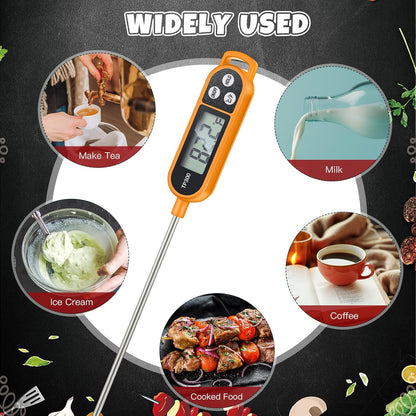 Copkim Food Thermometer Instant Read Probe BBQ,Red