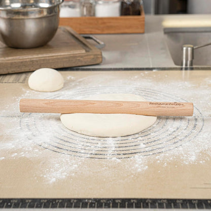Restaurantware 12 in Wood Beech Asian Dowel Rolling Pin