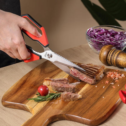 LIVINGO Kitchen Scissors 9.25" All Purpose Poultry Shears 2 Pack