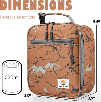 CaCTOUR Lunch Box Kids,Premium Insulated Lunchbox for Girls Boys,Soft Mini Cooler Bag Back to School Thermal Reusable Lunch Bag for Work School Picnic (Blue)