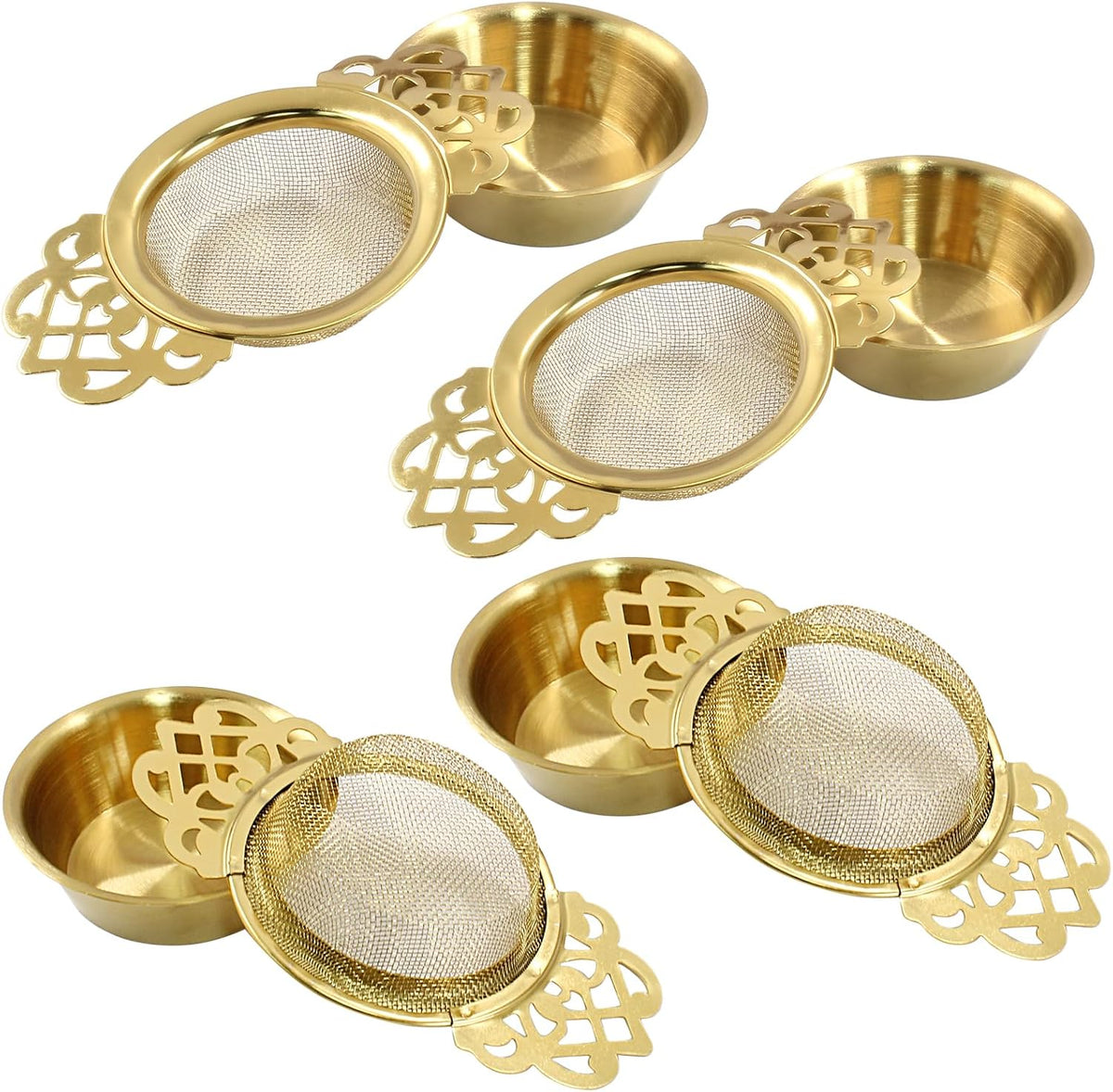 2 Pack Tea Strainers, Stainless Steel, Sliver