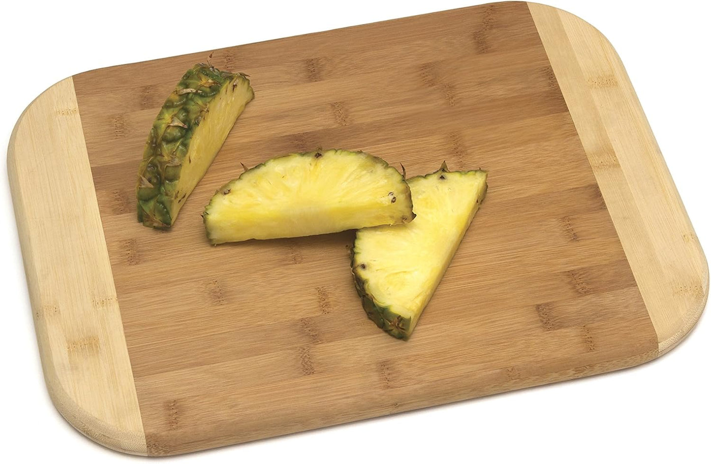 Lipper International Bamboo Wood Two-Tone Kitchen Cutting and Serving Board, Small, 7 3/4" x 6" x 1/4", Set of 2
