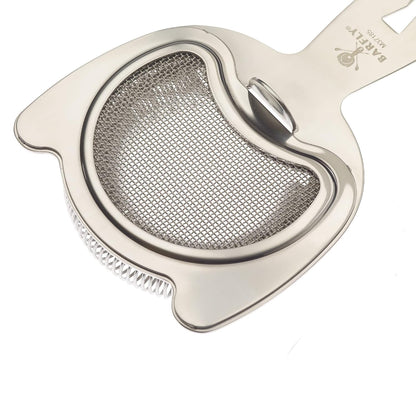 Barfly Fine Mesh Spring Strainer, Black