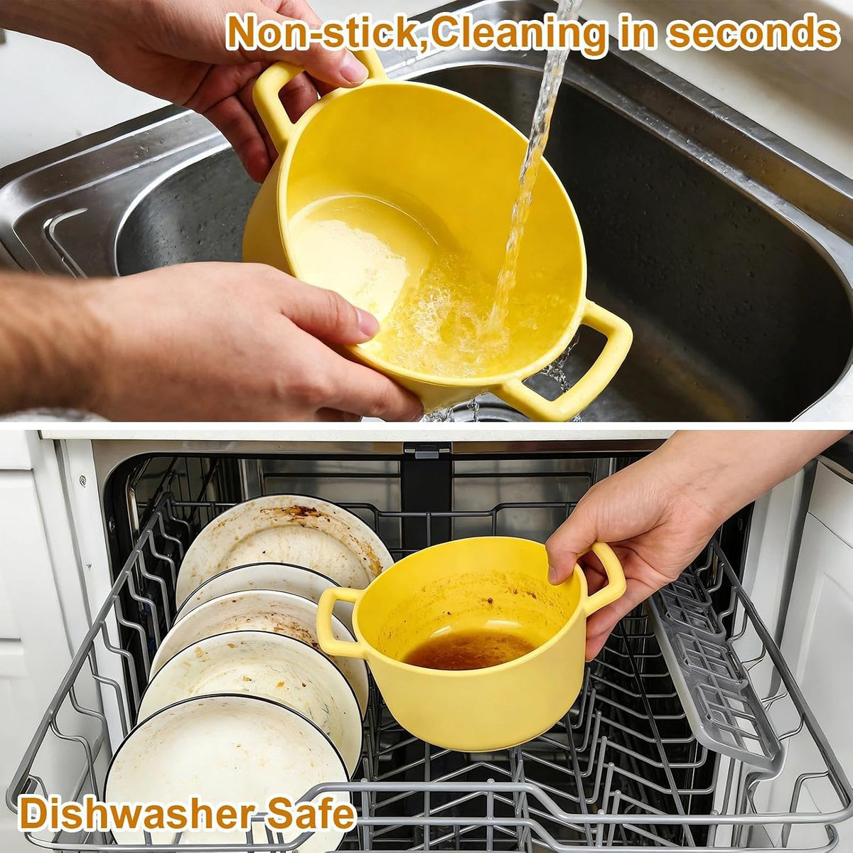 40oz Silicone Microwave Steamer for Cooking, Dishwasher Safe, No Stain Pot