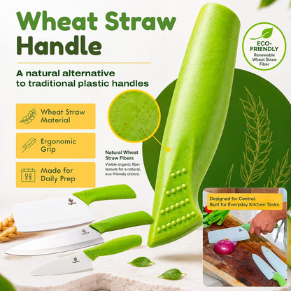 Ceramic Knife Set, 2 Piece, 6 and 4 Inch Sharp Kitchen Blades