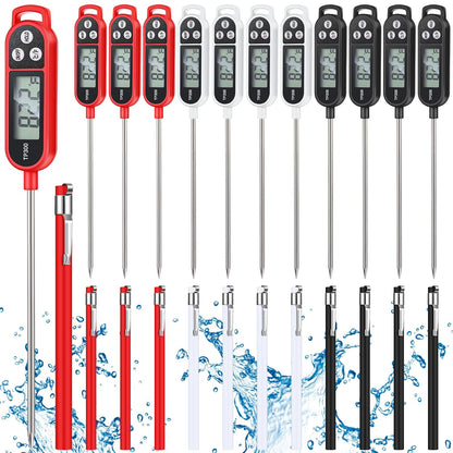 Copkim Food Thermometer Instant Read Probe BBQ,Red