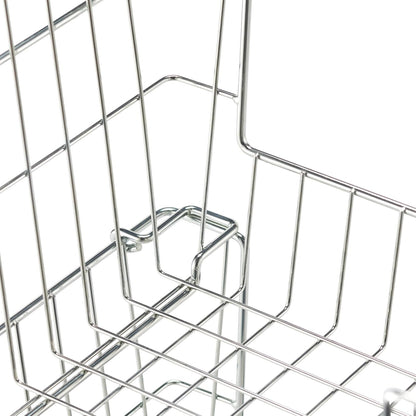 TRINITY 2-Pack Stackable Metal Wire Storage Baskets With Handles, EcoStorage Chrome, 11 Inches