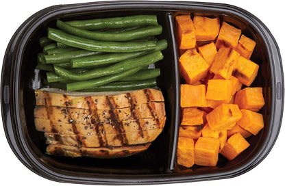 Rubbermaid TakeAlongs Food Storage Containers with Divided Base, 3.7 Cup, 20-Pack (40 Pieces Total), Black | Great for Meal Prep, Lunch for Adults Bento Box Style | Reusable & Stackable