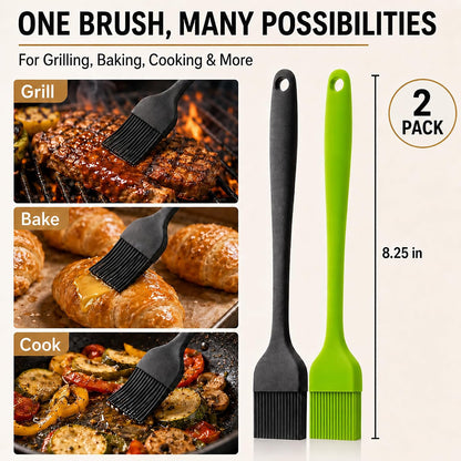 Silicone Basting Pastry Brush for Baking Bbq Spread Oil Butter