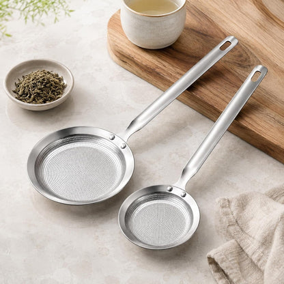 2 Pcs Stainless Steel Kitchen Sieve, Fine Mesh Strainer, Skimmer Strainers