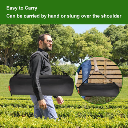 Grill Tool Organizer, BBQ Tool Storage Bag - 20" Heavy-Duty Storage Bag Waterproof 600D Oxford, Folding Design Gift for Camping, Tailgates, Outdoor BBQ Parties (20" Lx6 Wx5 H)