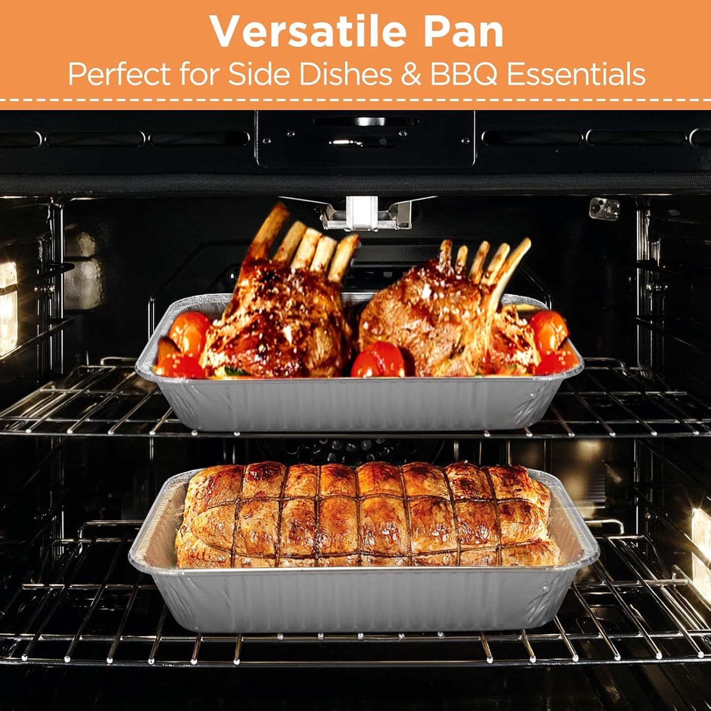 20 Pack Weber Grills Compatible Drip Pans 6415 for Weber Grills Spirit Gas Grills, Q Grills, Genesis and Genesis II LX 200 300 Series Disposable Aluminum Foil Grease Trays 6 x 1.4 x 8.6 Inches