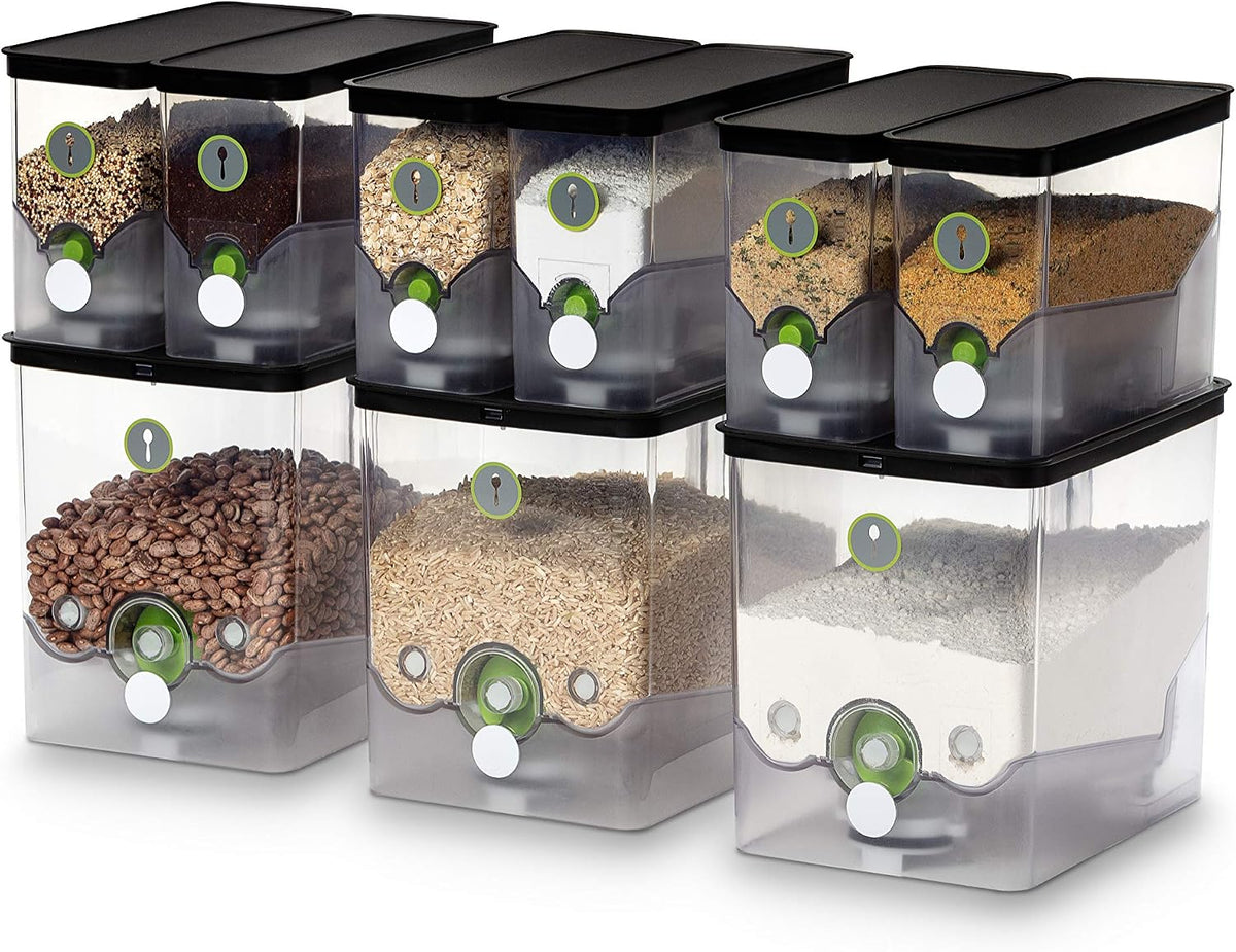 PantryChic Smart Storage System - Starter Kit - Automatically Measures & Dispenses from Storage Containers with Digital Scale Accuracy - Kitchen & Pantry Organization & Storage