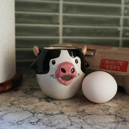 Novelty Egg Separator – Funny Egg Yolk Separator, Easy Egg White Separator for Baking & Cooking, 3.5” x 3 - Cow