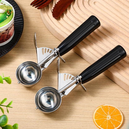 Reallnaive Ice Cream Scooper with Trigger, 4 oz, Gray