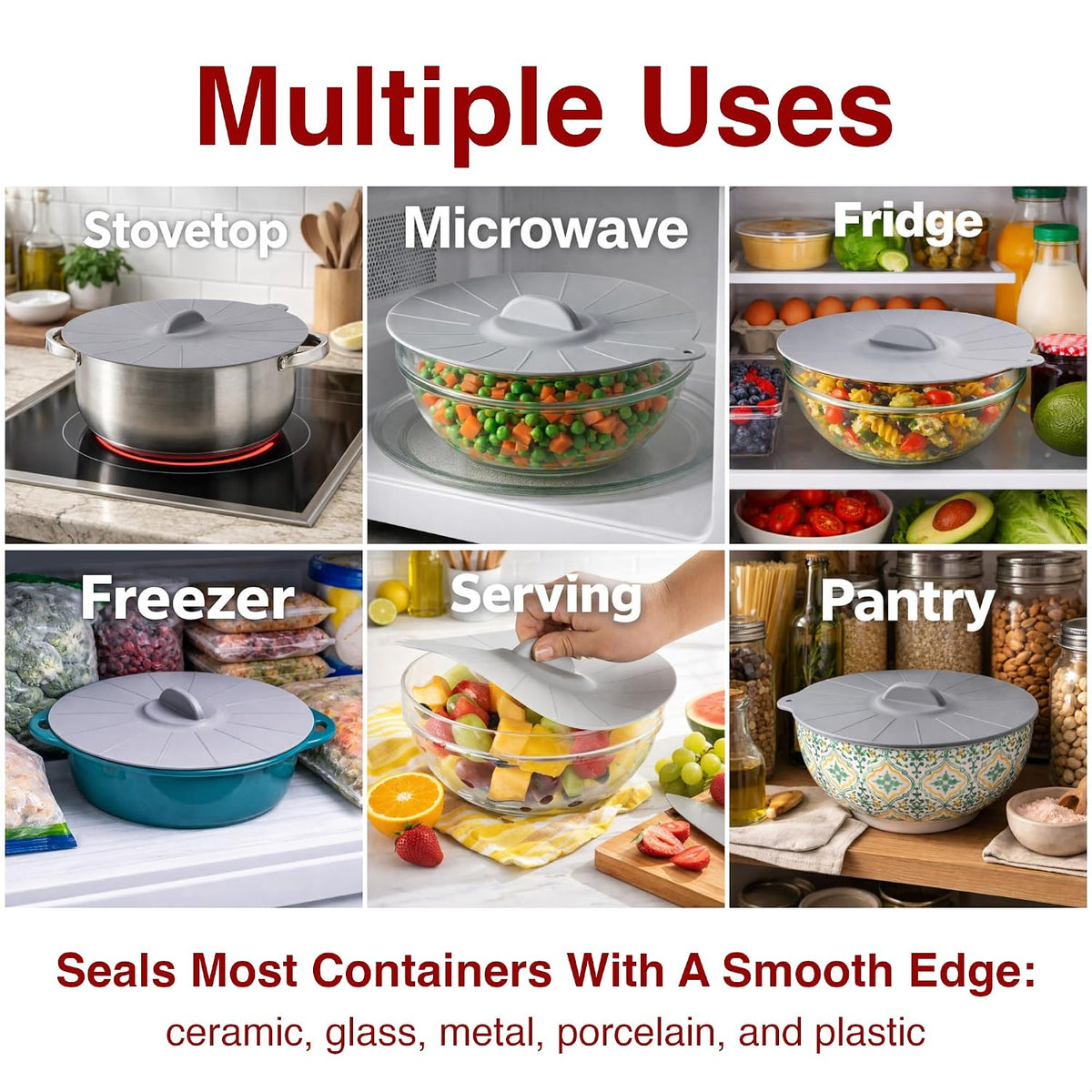 HIC Kitchen Splatter Guards for Microwave, BPA Free