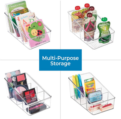 InterDesign Linus Kitchen Organizer Bin for Food Storage; Condiment/Dressing Pouches - Clear | Food Storage, Condiment/Dressing Pouches, Packet