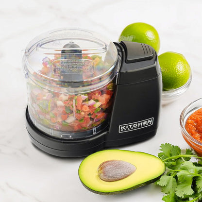 Kitchen Selectives Mini Chopper by Select Brands, 1-1/2 Cups, Black