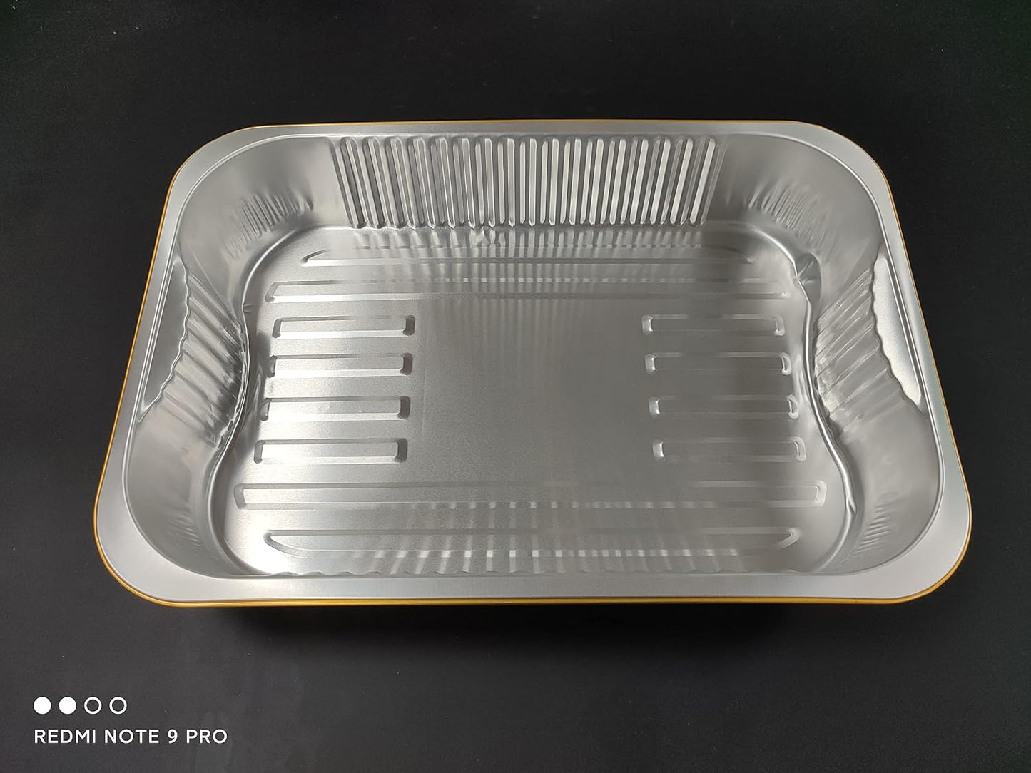 Aluminum Foil Pans with lids 10pack Heavy Duty 2LB Small foil pan 8.5"×6" Disposable, For Microwave & Oven Safe Cooking,Baking,A takeaway food container,Gold