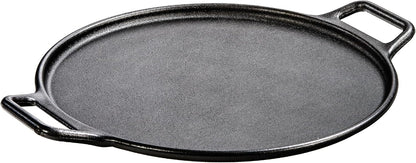 Lodge BOLD Pre-Seasoned Cast Iron Pizza Pan with Handles, 14 Inches