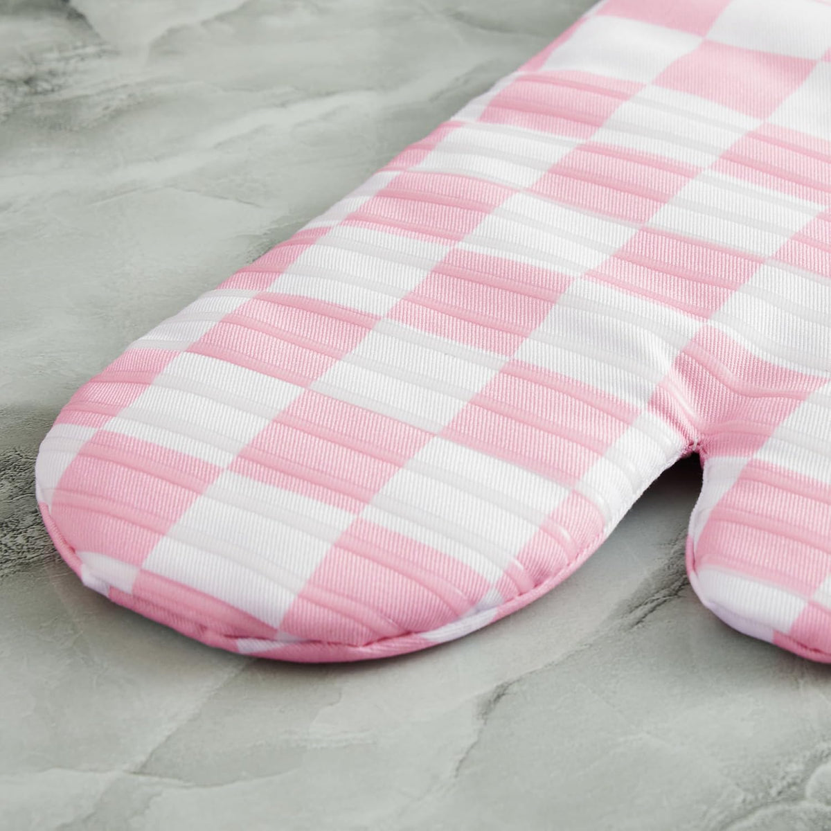 Ohocut Navy Blue Checkered Oven Mitts Heat Resistant, Vintage Retro Checkerboard Cute Oven Mitts, Non-Slip Silicone Kitchen Oven Gloves, 2-Pack Set, 7''x13''