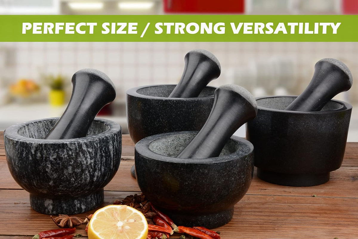 Tianman Marble Replacement Pestle 5.9" Length Polished, Use Pestle on Both Ends (Only Pestle Mortar Not Included) (Grey Marble Polished)