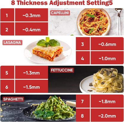GVODE 3-in-1 Pasta Maker Attachment for KitchenAid Stand Mixers