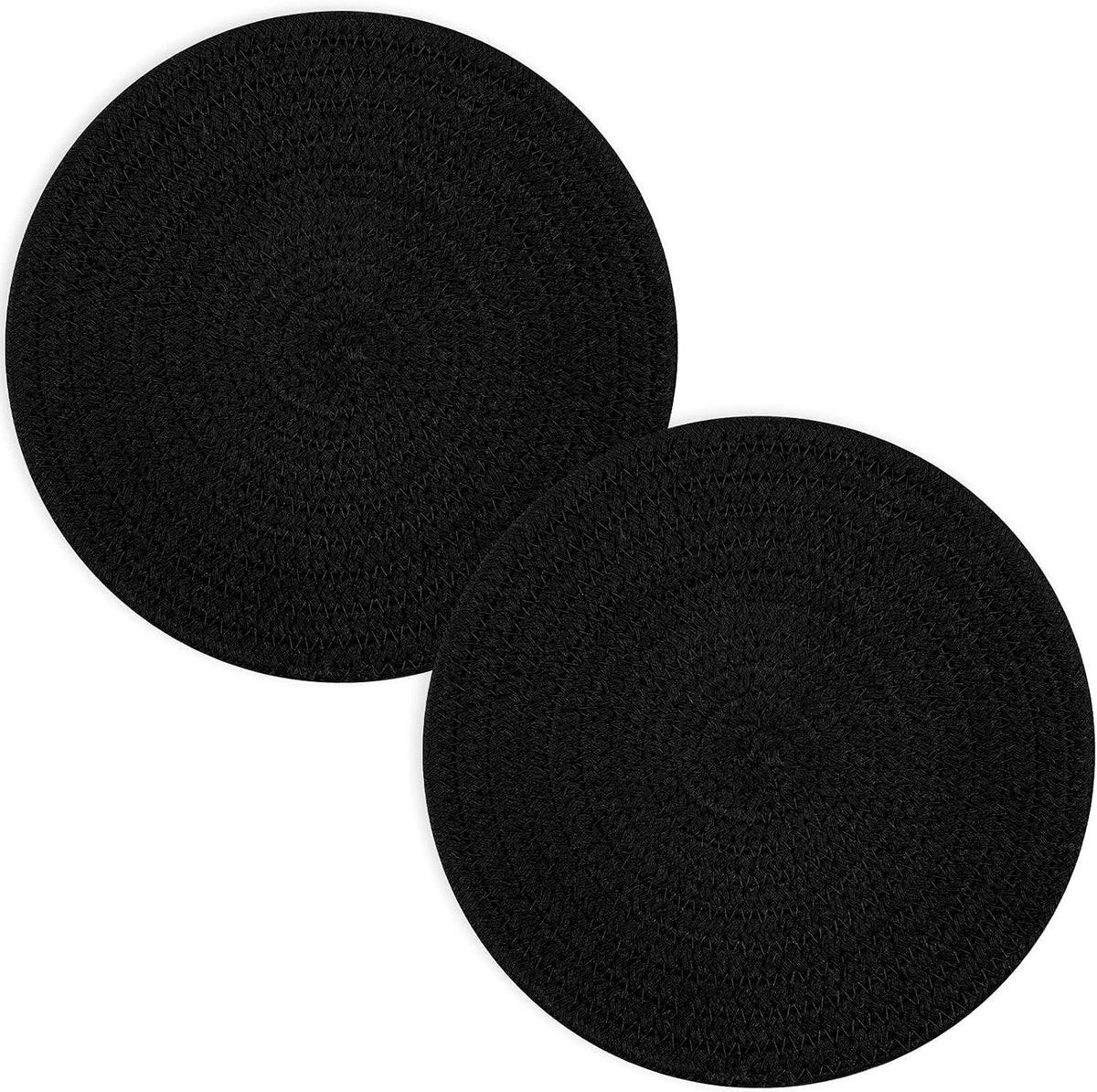 Trivets for Hot Dishes, Pots and Pans, 8 Inches Hot Pads 5 Pcs, Pot Holders for Kitchen, Heat Resistant Mat Protect Counter, Coasters Set Home Essentials Farmhouse Decor (Brown)