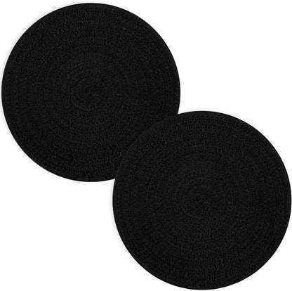 Trivets for Hot Dishes, Pots and Pans, 8 Inches Hot Pads 5 Pcs, Pot Holders for Kitchen, Heat Resistant Mat Protect Counter, Coasters Set Home Essentials Farmhouse Decor (Brown)