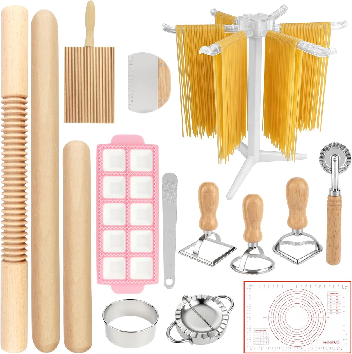 TREWAVE Pasta Making Tools Set, Homemade Pasta Making Kit