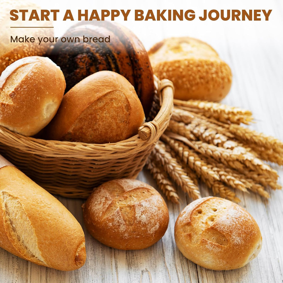 Kikcoin Banneton Bread Proofing Basket, 5 Inch Mini Banneton Basket