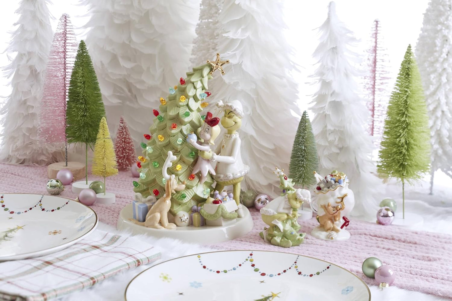 Lenox 898096 Merry Grinchmas Chip & Dip Bowl, Christmas Dishes, Festive Holiday Serveware