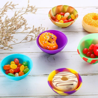 Boao 14 Pcs Mini Silicone Pinch Bowls 1.75 Ounce Small Dipping Ingredient Prep Bowls for Cooking Reusable Snack Serve Condiment Facial Mask Bowl for Sauce Nuts Appetizer DIY Craft