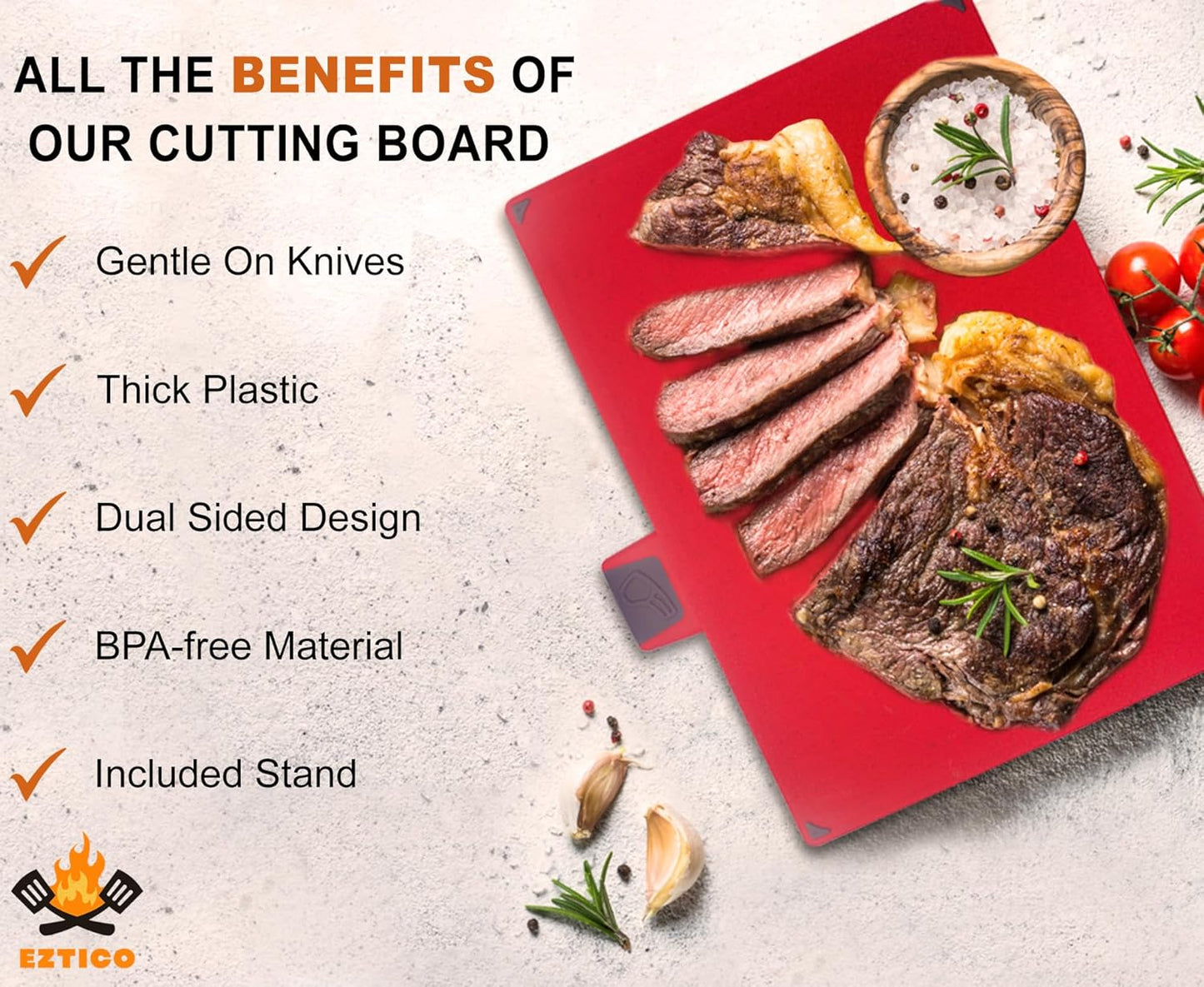 Cutting Board Set: 4-Piece Color-Coded, Non-Slip, BPA-Free, Perfect kitchen essentials for new home, Dishwasher Safe with Premium Scissors and Chopping Board Organizer, Quality kitchen stuff.