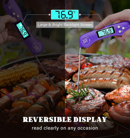 DOQAUS Meat Thermometer Digital – Instant Read Food Thermometer for Cooking