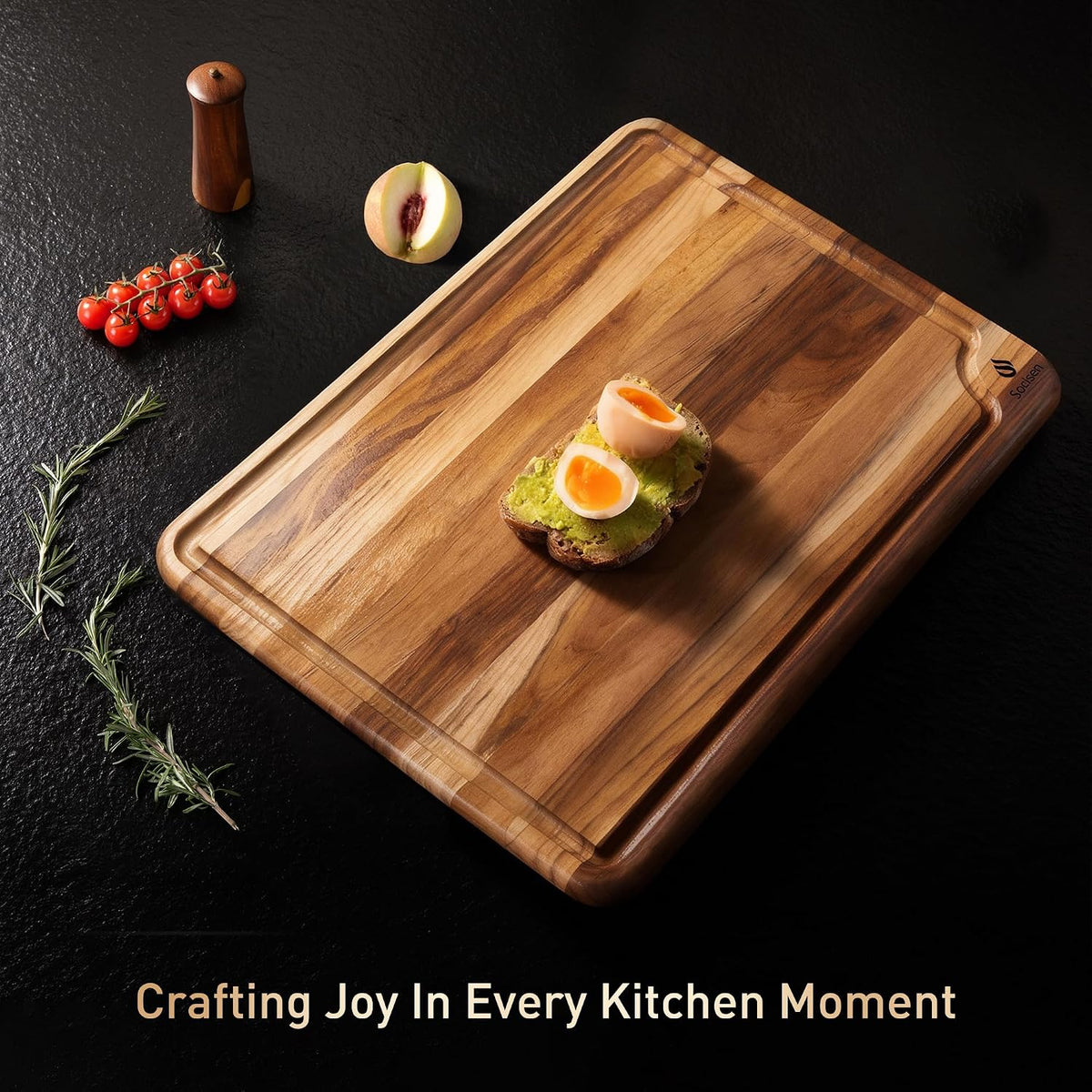 Teak Cutting Boards for Kitchen Wood Wooden Cutting Board Non Slip