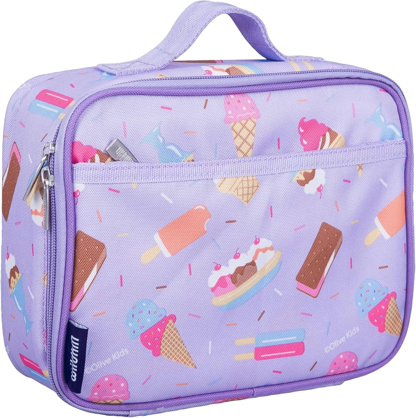 Wildkin Kids Insulated Lunch Box, Keeps Food Hot or Cold, BPA-Free with Mesh Pockets & Easy-Clean Lining – Ideal for School, Travel & Daycare – Holographic