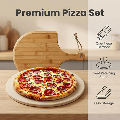 16" Pizza Stone for Oven & Grill | Crispy Crust Baking