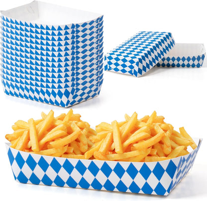 Mexican Taco Nights Food Trays - 60Pcs Mexican Flowers Wavy Edge Unassembled Tray Nacho Snack Candy Holder Disposable Paper Plate Holiday Birthday Carnival Party Supplies Food Container