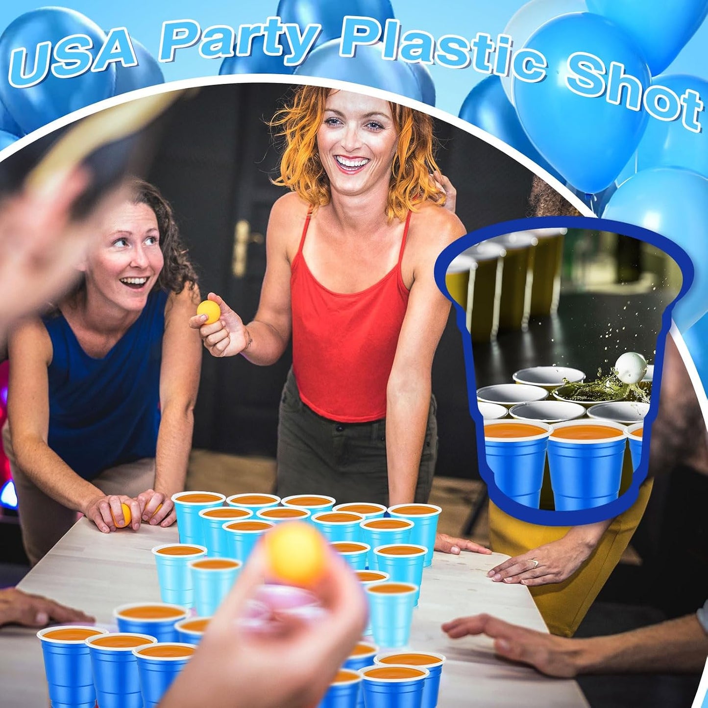 Roshtia 100 Pack 2 oz Plastic Shot Cups, Mini Disposable Shot Glasses 2 oz Wedding Party Cups for Bridal Shower Wedding Party, Beer Taste Serving, Snacks(Black, Gold)