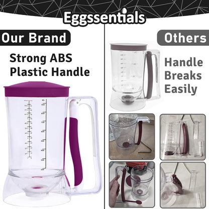 Eggssentials Pancake Batter Dispenser with Squeeze Handle Pancake Dispenser